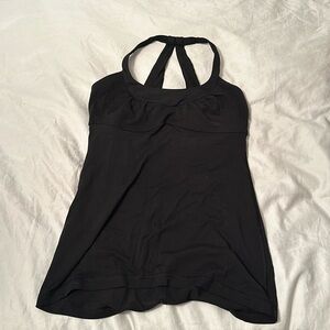 Lululemon Black Halter Tank Top size 8